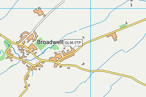 GL56 0TP map - OS VectorMap District (Ordnance Survey)