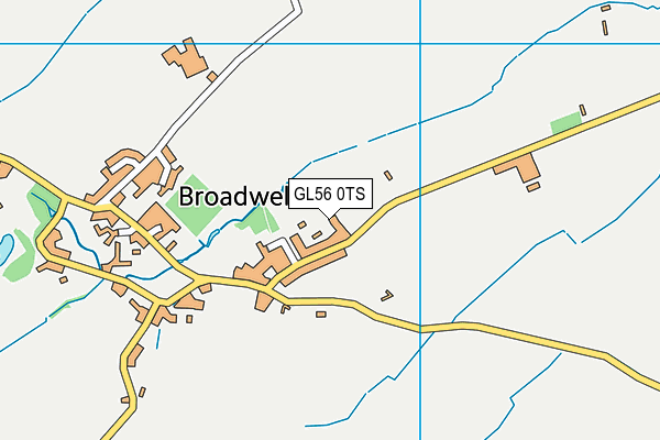 GL56 0TS map - OS VectorMap District (Ordnance Survey)