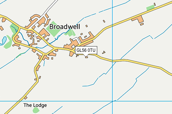 GL56 0TU map - OS VectorMap District (Ordnance Survey)