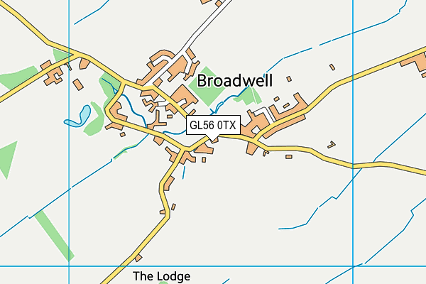 GL56 0TX map - OS VectorMap District (Ordnance Survey)