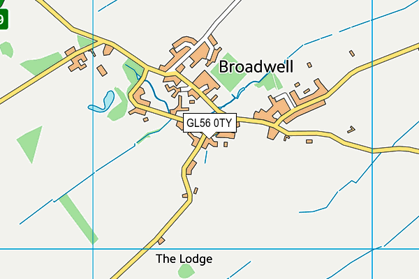 GL56 0TY map - OS VectorMap District (Ordnance Survey)