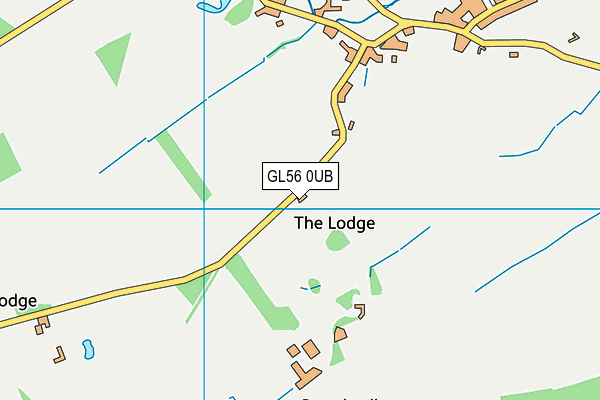 GL56 0UB map - OS VectorMap District (Ordnance Survey)