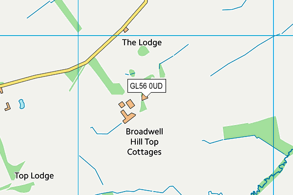 GL56 0UD map - OS VectorMap District (Ordnance Survey)
