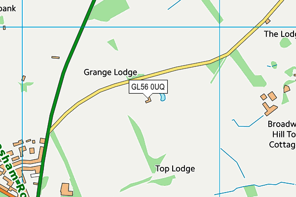 GL56 0UQ map - OS VectorMap District (Ordnance Survey)