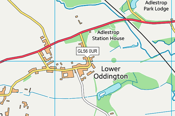 GL56 0UR map - OS VectorMap District (Ordnance Survey)