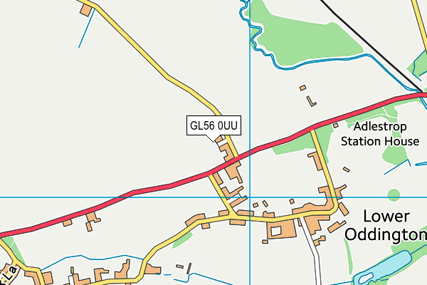 GL56 0UU map - OS VectorMap District (Ordnance Survey)