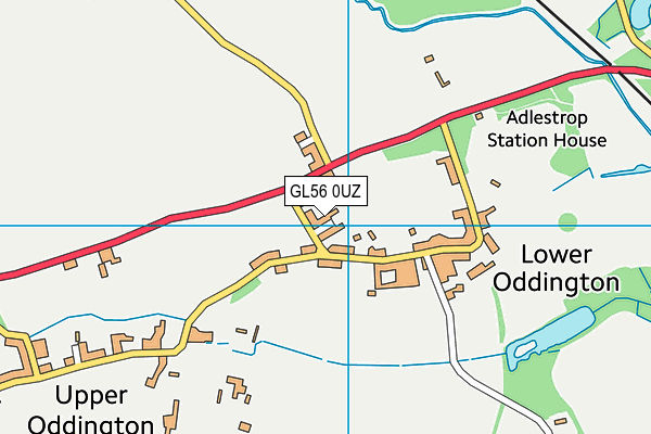 GL56 0UZ map - OS VectorMap District (Ordnance Survey)