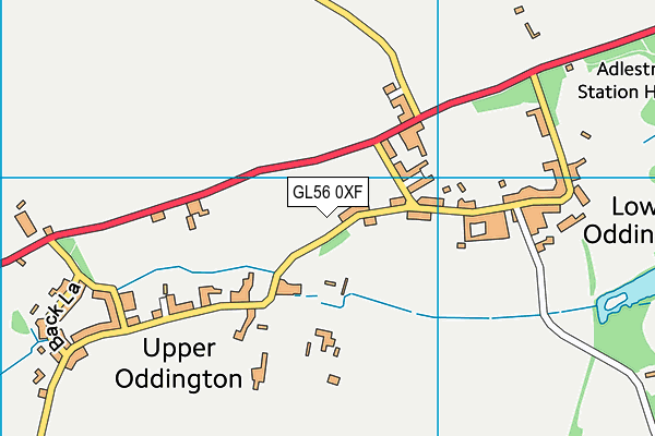 GL56 0XF map - OS VectorMap District (Ordnance Survey)