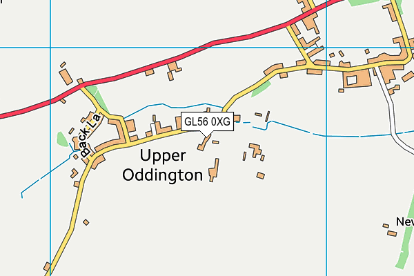 GL56 0XG map - OS VectorMap District (Ordnance Survey)