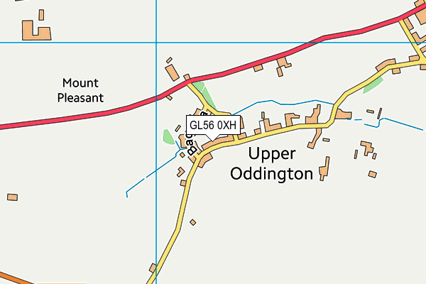 GL56 0XH map - OS VectorMap District (Ordnance Survey)