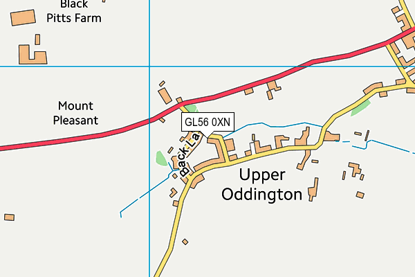 GL56 0XN map - OS VectorMap District (Ordnance Survey)