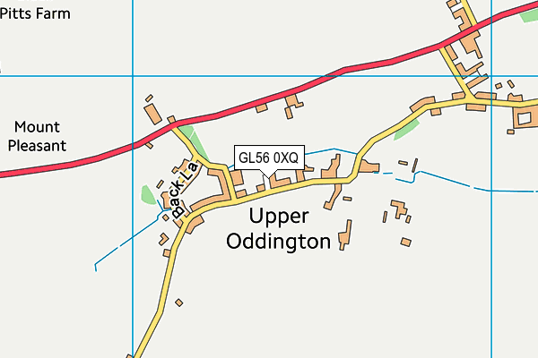 GL56 0XQ map - OS VectorMap District (Ordnance Survey)