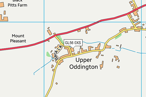 GL56 0XS map - OS VectorMap District (Ordnance Survey)