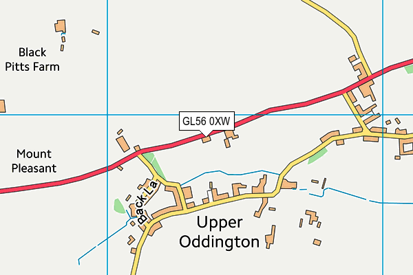 GL56 0XW map - OS VectorMap District (Ordnance Survey)