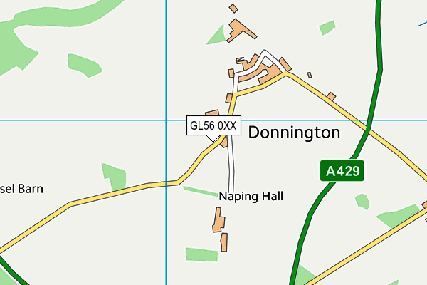 GL56 0XX map - OS VectorMap District (Ordnance Survey)