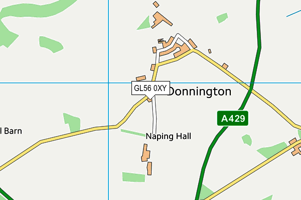 GL56 0XY map - OS VectorMap District (Ordnance Survey)