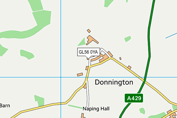 GL56 0YA map - OS VectorMap District (Ordnance Survey)