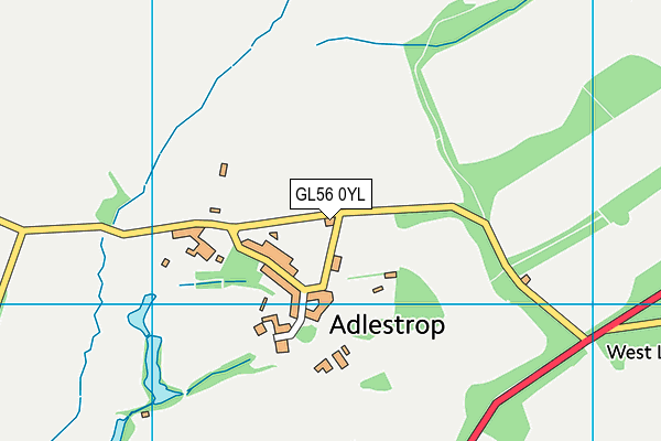 GL56 0YL map - OS VectorMap District (Ordnance Survey)