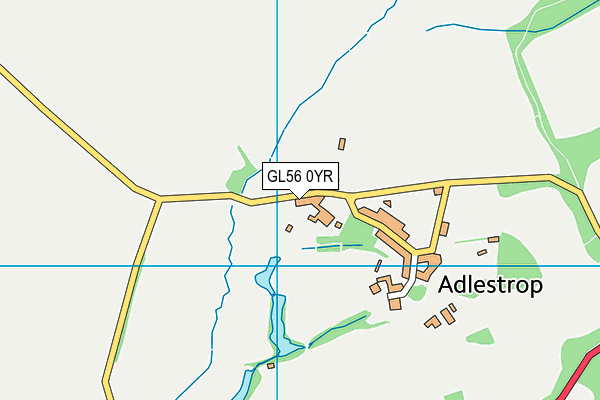 GL56 0YR map - OS VectorMap District (Ordnance Survey)