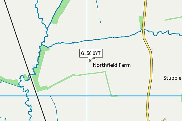 GL56 0YT map - OS VectorMap District (Ordnance Survey)