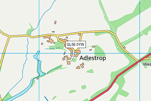 GL56 0YW map - OS VectorMap District (Ordnance Survey)