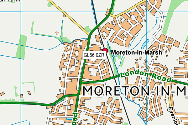 GL56 0ZR map - OS VectorMap District (Ordnance Survey)