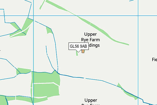 GL56 9AB map - OS VectorMap District (Ordnance Survey)