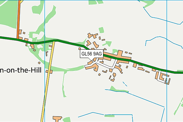 GL56 9AG map - OS VectorMap District (Ordnance Survey)