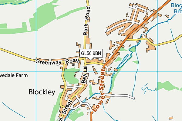 GL56 9BN map - OS VectorMap District (Ordnance Survey)