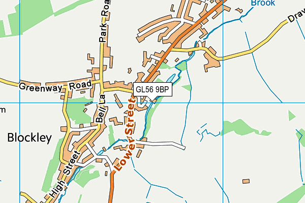 GL56 9BP map - OS VectorMap District (Ordnance Survey)