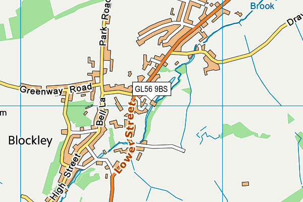 GL56 9BS map - OS VectorMap District (Ordnance Survey)