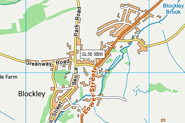 GL56 9BW map - OS VectorMap District (Ordnance Survey)