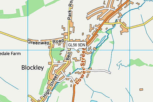 GL56 9DN map - OS VectorMap District (Ordnance Survey)