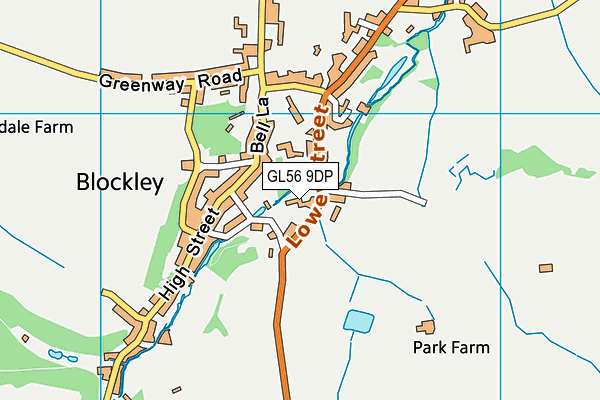 GL56 9DP map - OS VectorMap District (Ordnance Survey)