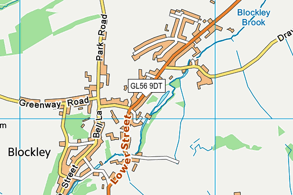 Map of GREAT WESTERN BLOCKLEY LTD at district scale