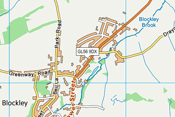 GL56 9DX map - OS VectorMap District (Ordnance Survey)