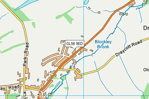 GL56 9ED map - OS VectorMap District (Ordnance Survey)