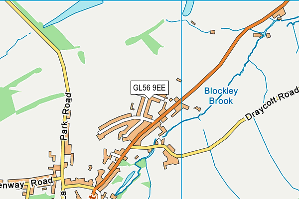 GL56 9EE map - OS VectorMap District (Ordnance Survey)