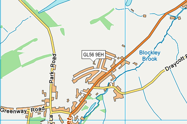 GL56 9EH map - OS VectorMap District (Ordnance Survey)