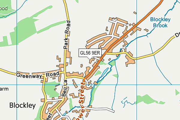 GL56 9ER map - OS VectorMap District (Ordnance Survey)