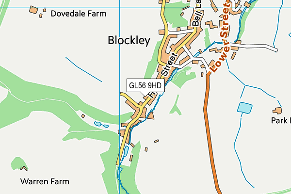 GL56 9HD map - OS VectorMap District (Ordnance Survey)