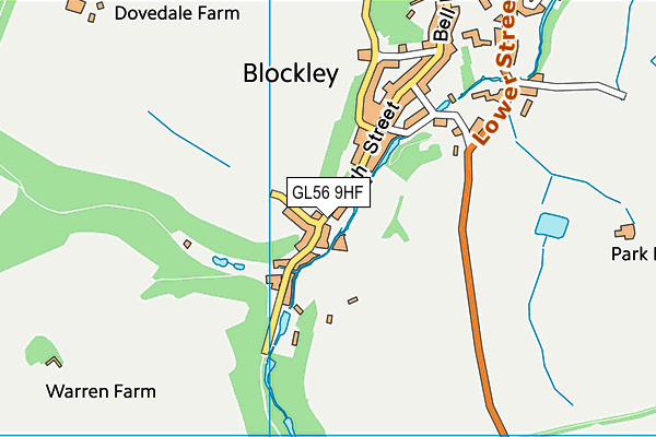 GL56 9HF map - OS VectorMap District (Ordnance Survey)