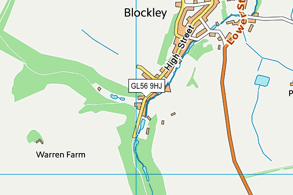 GL56 9HJ map - OS VectorMap District (Ordnance Survey)