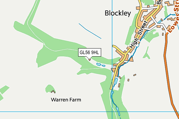 GL56 9HL map - OS VectorMap District (Ordnance Survey)