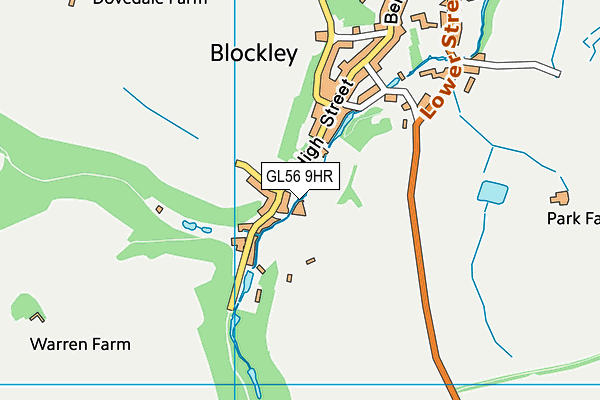 GL56 9HR map - OS VectorMap District (Ordnance Survey)