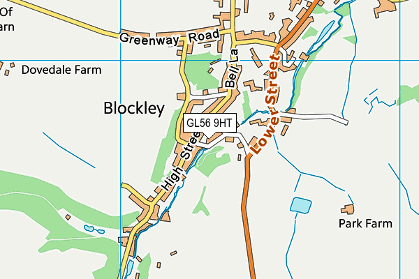 GL56 9HT map - OS VectorMap District (Ordnance Survey)