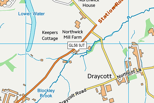 GL56 9JT map - OS VectorMap District (Ordnance Survey)