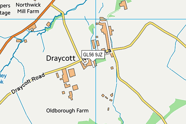 GL56 9JZ map - OS VectorMap District (Ordnance Survey)