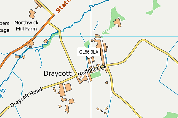 GL56 9LA map - OS VectorMap District (Ordnance Survey)