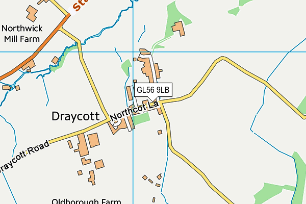 GL56 9LB map - OS VectorMap District (Ordnance Survey)